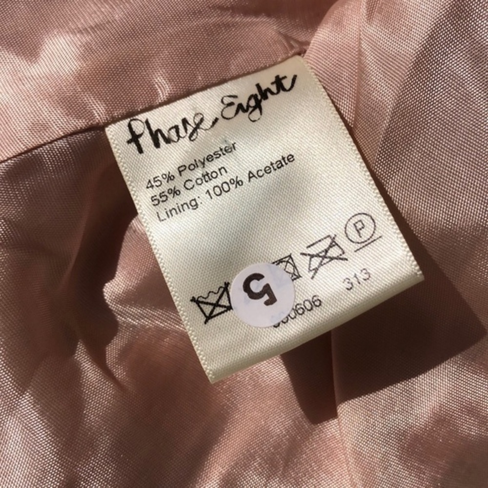 Chase Eight pale pink shimmer 3/4 dressy jacket - Picture 7 of 8